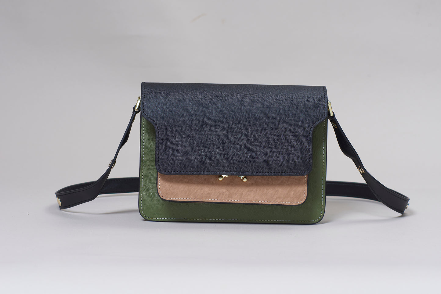 Nina Contrast Leather Bag
