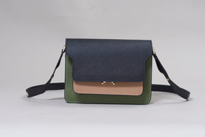 Nina Contrast Leather Bag