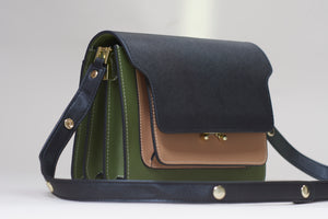 Nina Contrast Leather Bag