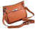 Hannah Leather Handbag - Silver Hardware