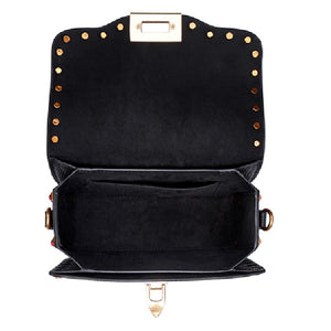 Jazz Rockstud Leather Shoulder Bag