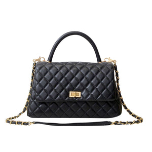 Katy Quilted Top Handle Bag - HandbagCrave UK