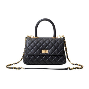 Katy Quilted Top Handle Bag