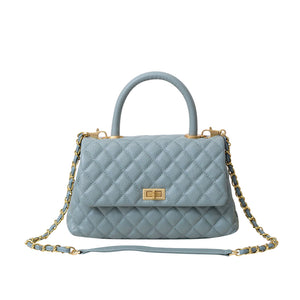 Katy Quilted Top Handle Bag