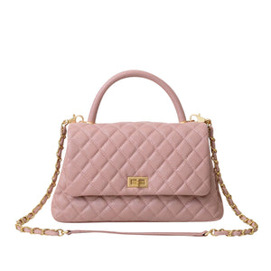 Katy Quilted Top Handle Bag