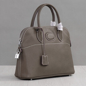 Kendyll Leather Round Top Handle Bag