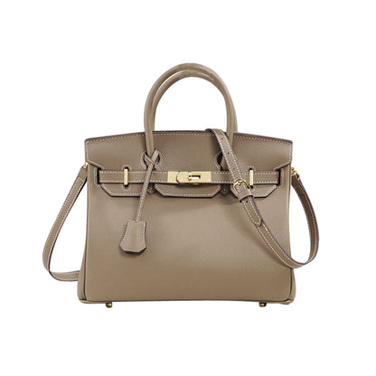 Erin Epsom Handbag - Gold 25cm & 30cm