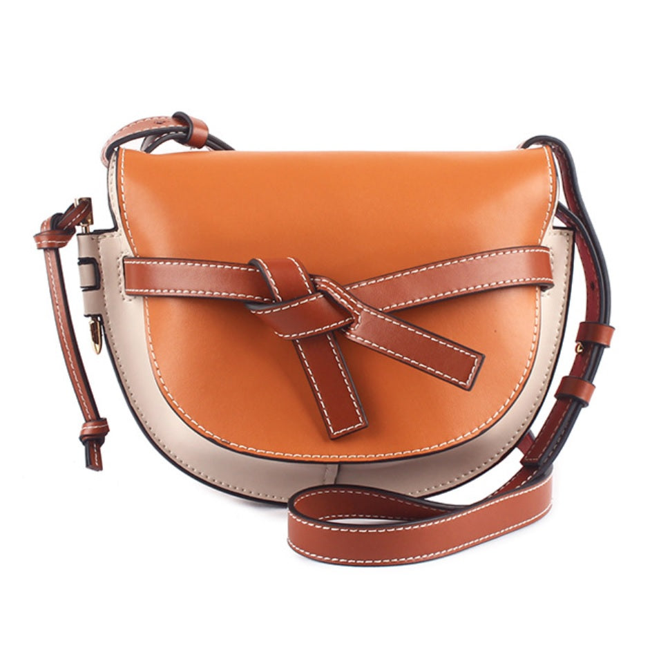 Nicole Half Moon Leather Saddle Bag