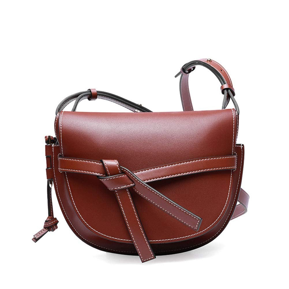 Nicole Half Moon Leather Saddle Bag