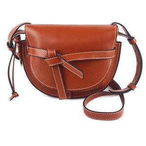 Nicole Half Moon Leather Saddle Bag