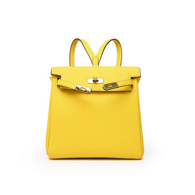 Jamie Leather Backpack - Gold Hardware