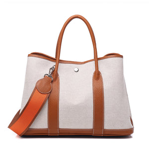 Tilda Canvas & Leather Tote Bag