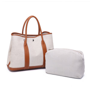 Tilda Canvas & Leather Tote Bag